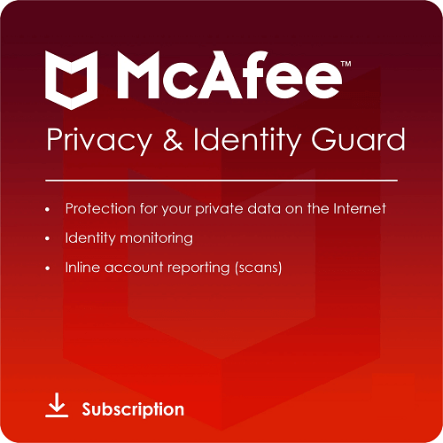 McAfee Privacy & Identity Guard - 1-Year / 1-Device -USA